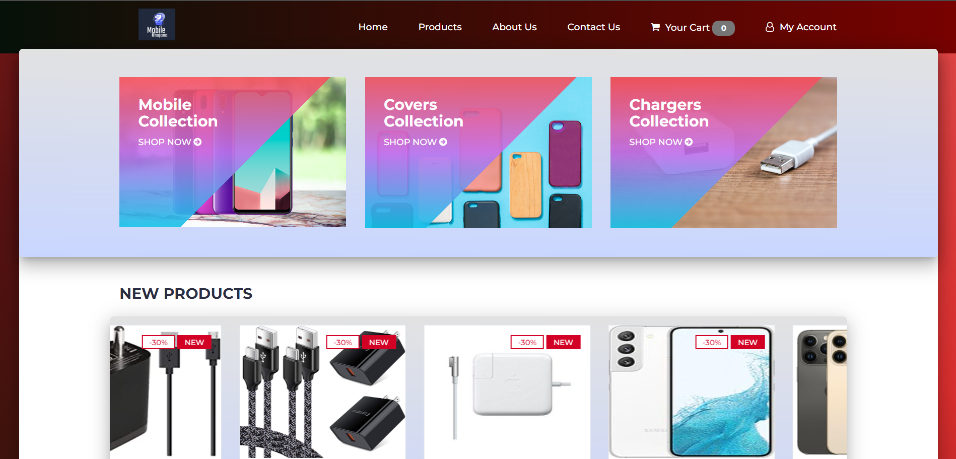 Mobile-Shopping-Ecommerce Website